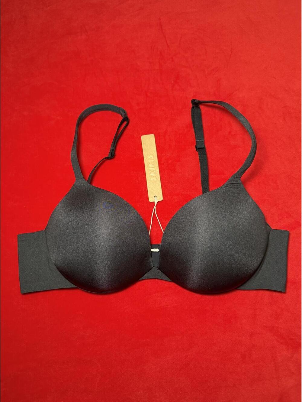 Skims Ultimate Push Up Plunge Bra Color ONYX Size 30B